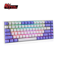 Keyboard Mekanik Nirkabel Royal Kuldge Rk84 Rk857 Rk 84 Keys Teclado Gamer Tkl Hotswap Gams Mini Rgb Hot Swap untuk Gaming
