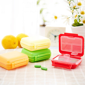 Mini <b>Portable</b> Medicine Box 6 Compartments Snap <b>Lock</b> Seal For Weekly Pills Storage Cases - Product Image 3