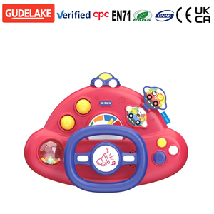 Juguete Educativo Temprano con Volante de Plástico para Bebés y Niños Pequeños, Simulación de Asiento Trasero de Coche, con Batería, para Viajes Transfronterizos - Product Image 1