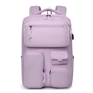<span class=keywords><strong>Sac</strong></span> à <span class=keywords><strong>dos</strong></span> décontracté unisexe grande capacité pour le <span class=keywords><strong>sport</strong></span> et les voyages, <span class=keywords><strong>sac</strong></span> à <span class=keywords><strong>dos</strong></span> en polyester imperméable, design léger et tendance - Product Image 2