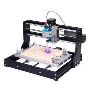 Consegna rapida CNC 3 assi Router di legno CNC Pro macchina per intaglio del legno Kit per incisione Laser con controllo ER11 GRBL