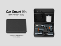 Station d'entretien automobile tout-en-un, laveuse sans fil, aspirateur, pompe à pneus, batterie externe 10000mAh, charge rapide Type C, kit auto portable OEM
