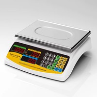 Balance de pesage électronique numérique 30 kg avec écran LED, prix usine, tension intégrée et batterie rechargeable
