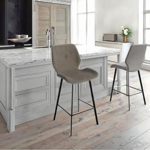 Tabouret <span class=keywords><strong>de</strong></span> bar <span class=keywords><strong>de</strong></span> style nordique avec dossier, <span class=keywords><strong>chaise</strong></span> haute <span class=keywords><strong>de</strong></span> salle à manger simple et tendance pour le petit-déjeuner en <span class=keywords><strong>famille</strong></span>, plusieurs couleurs au choix - Product Image 3