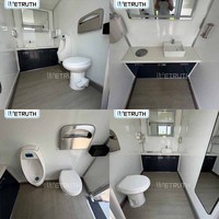 Cabina de Baño Portátil para Exteriores Wetruth con Opciones de Inodoro Tipo Sentado o Agachado para Hoteles, Escuelas, Parques y Proyectos Temporales