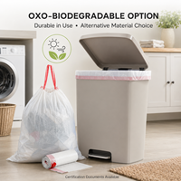 OEM ODM PCR Afvalzakken met trekkoord Gerecycled materiaal Keukenafvalzakken Op maat dikte Private Label Fabriek