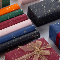 Festival de Noël cadeau personnalisé papier d'emballage à double porte pour boîte d'emballage de fleurs