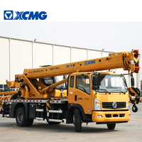 XCMG आधिकारिक 8ton क्रेन ट्रक XCT8L4_1 बाएं हाथ ड्राइव 4x4 ट्रक क्रेन