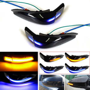 Clignotant dynamique de rétroviseur latéral 5W 12V, lampe LED ambre bleue pour Toyota Corolla Prius Vios Yaris Altis - Product Image 2