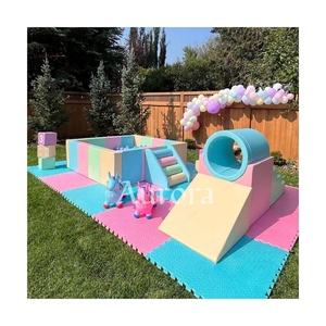 Equipo <span class=keywords><strong>de</strong></span> Juegos <span class=keywords><strong>de</strong></span> Espuma para Interiores, Ecológico, Suave y Pequeño para Bebés y Niños Pequeños, para Fiestas <span class=keywords><strong>de</strong></span> Cumpleaños en Casa, con Puente, Túnel y Piscina <span class=keywords><strong>de</strong></span> Pelotas - Product Image 2