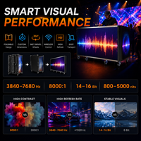 Écran LED mobile avec déplacement pratique, cabine DJ LED pliable pour événements, expositions, bars, clubs, scènes
