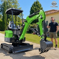 Conforme aux normes internationales, excavatrice FULCORE avec bras pivotant latéralement, fonctionnement hydraulique fluide pour l'installation de services publics