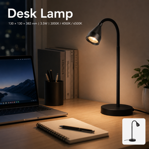 Lampe de table multifonctionnelle à commande tactile 3,5 W, 3 CCT, à intensité variable, pour lampe de chevet, lampe de bureau à col de cygne - Product Image 6
