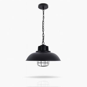 Lampada a sospensione industriale in metallo nero con ombreggiatura a gabbia, moderna lampada da soffitto a sospensione per cucina, sala da pranzo, Bar o caffè - Product Image 2