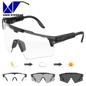 Gafas de Ciclismo Deportivas sin Montura con Lentes Fotocromáticas Polarizadas UV400 TR90, Talla 70-39-110, Personalizadas OEM, para Adultos Unisex, de Fábrica - Product Image 2
