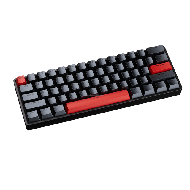 DRUNKDEER G60-MECHANICAL USB TYPE C WIRED RGB BACKLIT PROGRAMMABLE 62-KEY NUMERIC KEYPAD GAMING KEYBOARD RAESHA SWITCHES