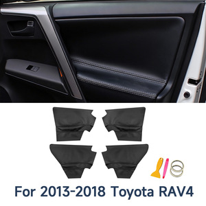 Kits de molduras para puertas de Toyota RAV4, cuero de microfibra, 2013-2019, cubierta de panel para mejora interior - Product Image 4