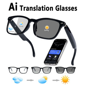 Gafas Inteligentes Multifuncionales con Traducción en Tiempo Real, Llamadas HD y Reproducción de Música, Carga Magnética, Control Táctil y por Aplicación - Product Image 1