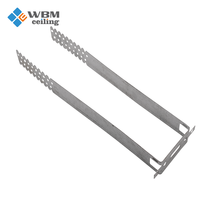 Accessoires de plafond en acier galvanisé : Clips et supports pour grille de plafond suspendu, profilés de cloison sèche et profilés de charpente – Kit de composants