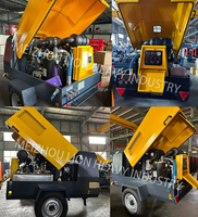 Compresseurs d'air portables miniatures à moteur diesel Cummins 190cfm, compresseur d'air à vis pour forage pneumatique