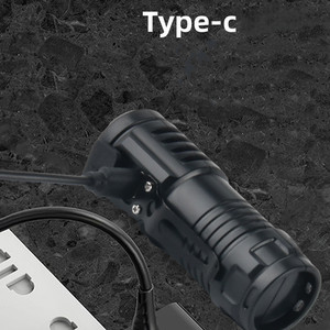 Giá tốt nhất New ABS nhựa nhỏ cầm tay EDC LED Đèn pin không thấm nước đi bộ đường dài khẩn cấp <span class=keywords><strong>Torch</strong></span> với clip Loại C có thể sạc lại - Product Image 2