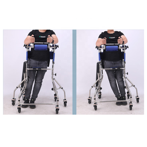 Andador para Adultos Mayores, Ayuda para Caminar con Soporte para las Extremidades Inferiores, Marco de Pie para Rehabilitación de Hemiplejia por Accidente Cerebrovascular - Product Image 5