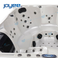 JOYEE Spa extérieur de luxe pour 6 personnes, bain à remous avec contrôle Balboa et éclairage LED, certifié CE, OEM/ODM