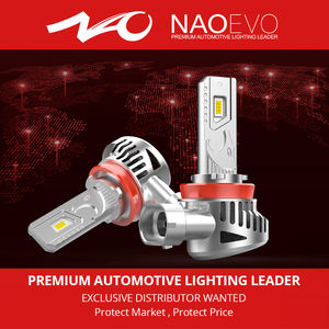 Systèmes d'éclairage automobile NAOEVO lumière led V03 70w ventilateur h3 lampe h11 voiture accessoire électrique logo à vendre ampoule 9005 phare h7 led - Product Image 6