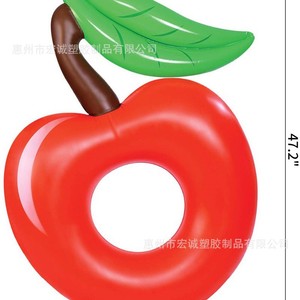 Inflatable Cherry Swimming Ring 120Cm Red Floating Bed For Adults Water Play Pool Accessory - Product Image 5