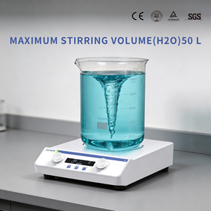 Agitatore Magnetico LICHEN MSH Grande Capacità 50L 1500rpm con Display LCD e Piastra Antiscivolo - per Laboratori Chimici, Farmaceutici ed Ambientali - Product Image 2