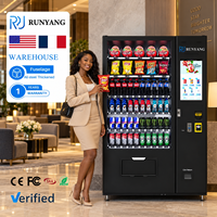 Distributeur automatique intelligent RUNYANG personnalisé avec écran tactile et fonctionnement par pièces pour aliments et boissons