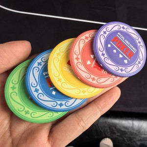 Fiches da Poker <span class=keywords><strong>in</strong></span> Ceramica Personalizzate con Incisione Laser, 39mm 10G, Logo di Precisione, Qualità da Casinò, Gettoni da Gioco con Design Personalizzato, Vendita all'Ingrosso - Product Image 2