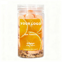 Nail Legend Orange Spa Comprimés 250g Dissolvez vite le parfum d'orange organique fort pour le salon Soins des pieds Manucure et pédicure