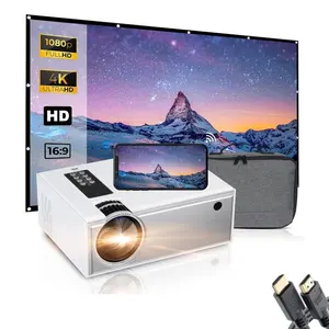 Smart Home Cinema Wifi Beamer 1920x720 Unterstützung 1080P Digital Proyector 3D 4K LED-Video projektoren mit Bildschirm tasche