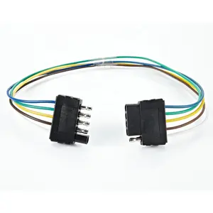5 Way Flat Trailer Wire Extension 36'' for Trailer Vehicle-Side 5 Pin Trailer Wiring Connector Harness 18AWG
