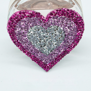 Toppe in Cristallo Glitterato a Forma di Cuore con Strass Colorati Fai-da-Te all'Ingrosso, <span class=keywords><strong>Patch</strong></span> in PVC per Abbigliamento, T-Shirt e Borse - Product Image 6