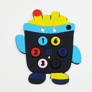 Juguete de Silicona de Grado Alimenticio con Forma de Ballena y Papas Fritas, Libre de BPA, para Bebés de 3 Meses, con Control Remoto y Mordedor Suave - Product Image 2