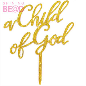 Decoración <span class=keywords><strong>de</strong></span> acrílico para tarta <span class=keywords><strong>de</strong></span> primera <span class=keywords><strong>comunión</strong></span> para bautismo/bautizo, oro, <span class=keywords><strong>Niño</strong></span> <span class=keywords><strong>de</strong></span> Dios - Product Image 3