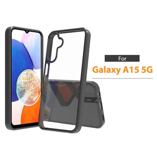 Clear Phone Case for Samsung Galaxy A15 5G Glitter Anti Fall Tpu Transparent Customize Precision Hole Sjk349