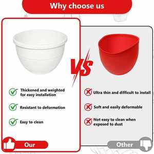 Nuevo Tazón Mezclador Plegable de Silicona para Uso Doméstico, 330g 380g, Diseño Engrosado para un Ajuste Perfecto a las Paredes de la Olla, Revestimiento para Batidora, Fácil de Limpiar - Product Image 5