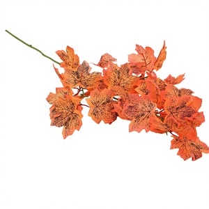 Branches décoratives artificielles <span class=keywords><strong>en</strong></span> feuilles d'érable, feuillage réaliste d'<span class=keywords><strong>automne</strong></span>, <span class=keywords><strong>en</strong></span> plastique pour aménagement paysager et création d'arbres extérieurs - Product Image 6