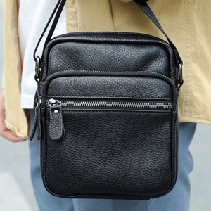 Sac de bureau pour <span class=keywords><strong>homme</strong></span> en cuir véritable, style mode, avec poignée supérieure, bandoulière et messager, pour usage quotidien B0061 - Product Image 6