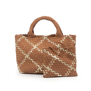 <span class=keywords><strong>Sac</strong></span> à main en néoprène tressé à la main, sacs de supermarché, de grande capacité, fourre-tout de <span class=keywords><strong>plage</strong></span>, tissé, nouvelle collection - Product Image 5