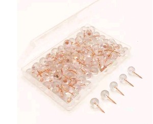 Goupilles de décoration transparente pour tableau en liège, 10 pièces, 9.5mm, lot d'affiches à tête ronde en plastique, épingles de cartes - Product Image 6