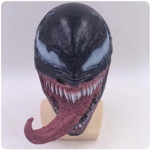 Masque Venom Cosplay Halloween Horreur Héro EVA Plein Visage Bicolore Portable Adulte Taille Unique Comic-con Fête Accessoires de Mascarade USA - Product Image 2