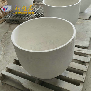 Nuevos Materiales de Construcción de Hormigón con Acabado Natural, Macetas de Hormigón de Alto Rendimiento Resistentes a la Corrosión para Jardines Municipales - Product Image 2