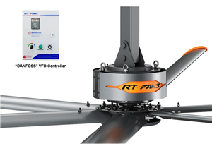Ventilateur industriel de grande taille RTFANS de 24 pieds pour entrepôt, ventilateur PMSM HVLS - Product Image 5