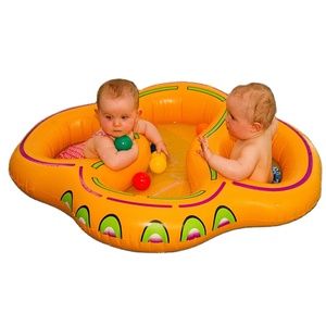 Siège gonflable de sécurité en PVC pour bébé, <span class=keywords><strong>double</strong></span> siège flottant d'eau, <span class=keywords><strong>tube</strong></span> d'anneau de natation flottant d'eau - Product Image 1