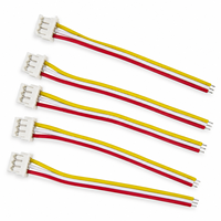 Câble de capteur en cuivre pur, faisceau de câbles à 3 broches, pas de 1,5 mm, extrémité étamée, fabrication OEM personnalisée