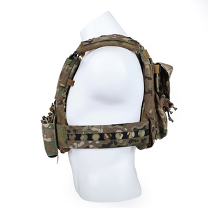 PTG 500D Nylon Trọng Lượng Nhẹ Tấm Tàu Sân Bay CS Trò Chơi Không Khí Mềm Vest V5 Chiến Thuật Phát Hành Nhanh Chóng Đa-Mục Đích Chiến Đấu Tấn Công Vest - Product Image 4